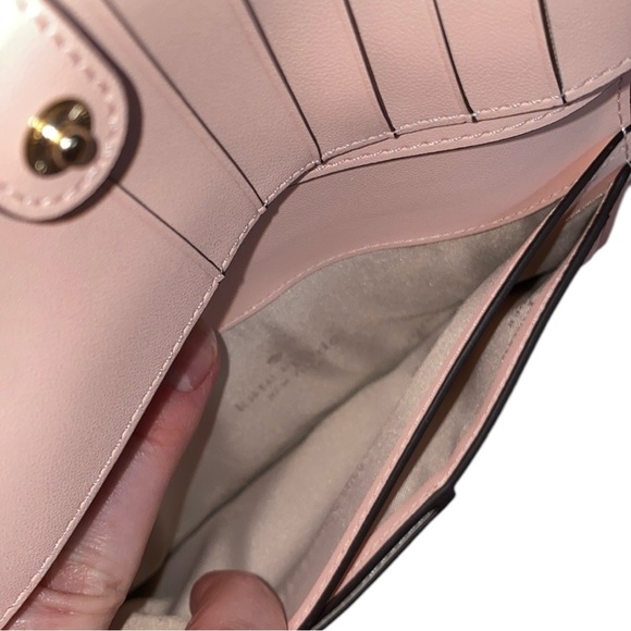 Kate Spade Madison Turtle Green Saffiano Leather Large Slim Bifold Wallet - Picture 13 of 17